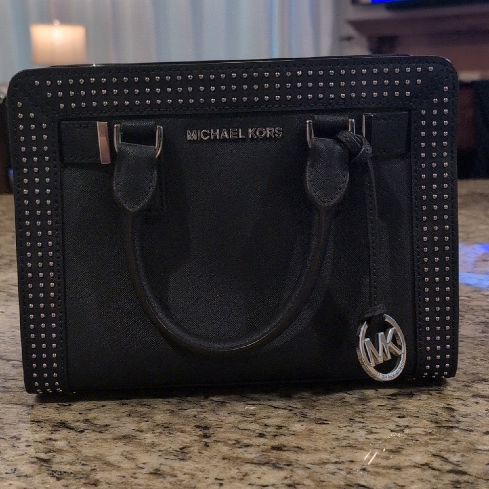 Michael Kors Navy Studded Women's Bag